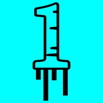 Numbering vector illustration design Illustrazione stock