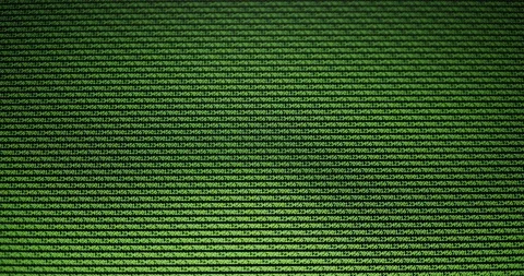 Numbers from 0 to 9 falling on computer screen - matrix like effect 스톡 동영상 128231294