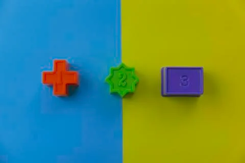 Numbers of 1 2 3 Stock Photos