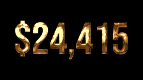 Numbers $ 12 Stock Footage 336302555