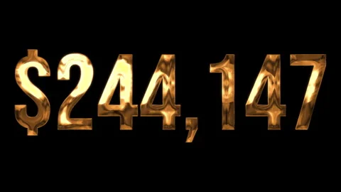 Numbers $ 14 Video stock 336302641