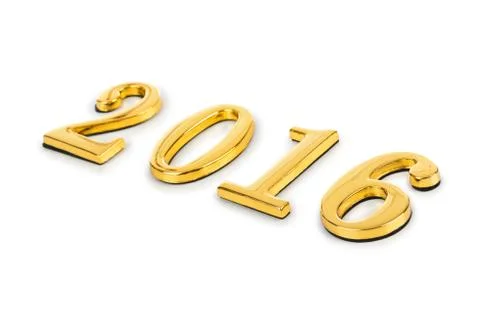 Numbers 2016 Stock Illustration