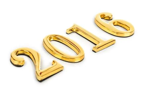 Numbers 2016 Stock Illustration