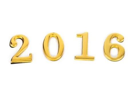 Numbers 2016 Stock Illustration