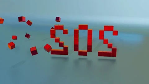 Numbers 2022 from cubes change to 2023. new year change concept. 3d render Stock Footage 233064478