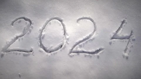 The Numbers 2024 Are Written On Snow For Stock Video Pond5   Numbers 2024 Are Written Snow Footage 237389968 Iconl 