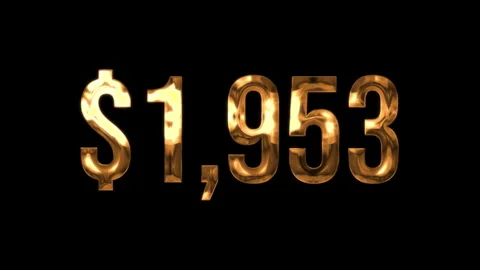 Numbers $ 5 Video stock 336302115