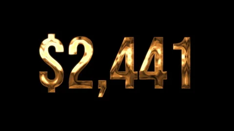 Numbers $ 6 Video stock 336302427