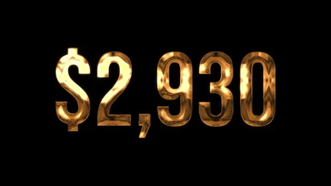 Numbers $ 7 Video stock 336302327