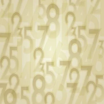 Numbers abstract background Stock Illustration