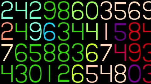 Numbers abstract loop element for vj for background comp  스톡 동영상 50090928