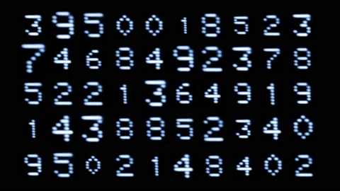 Numbers and code written on computer screen Stock Footage 231681439