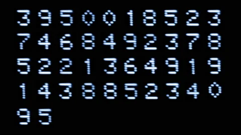 Numbers and code written on computer screen Stock Footage 231687010