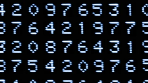 Numbers and code written on computer screen Stock Footage 231687076