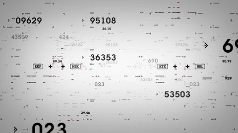 Numbers And Data White Stock-Footage 75594440