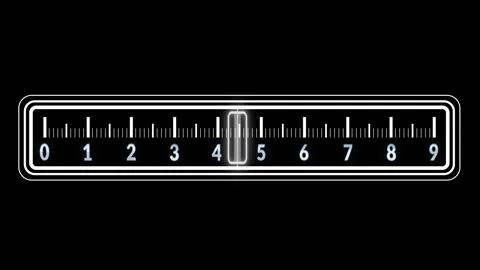 Numbers and measurement graphical interface elements Stock Footage 316182513