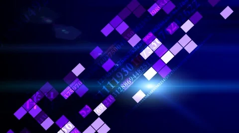 Numbers and Squares Stock Footage 919094