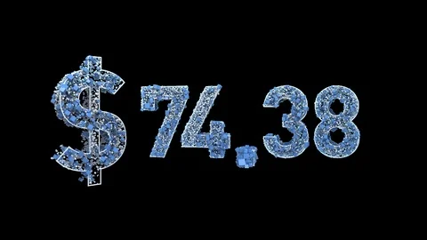 Numbers and Symbols with Alpha channel Stock Footage