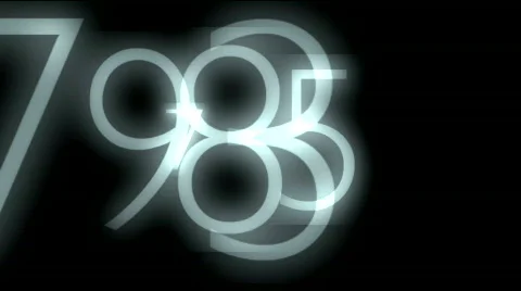 Numbers animation HD Video stock 305517