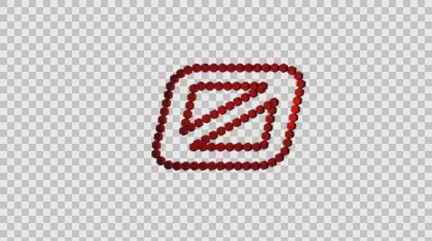 Numbers Animation Pack, red Stock Footage 63746679