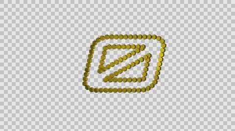 Numbers Animation Pack, yellow Stock Footage 63746683