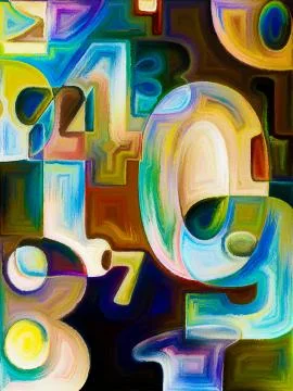 Numbers Arrangement 스톡 일러스트