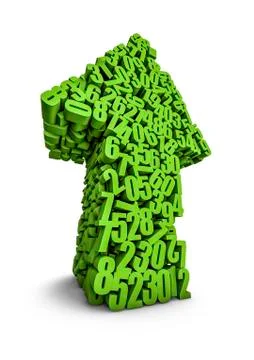 Numbers arrow Stock-Illustration