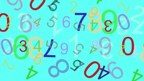 Numbers background. Stock Footage 301283288