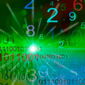Numbers background Illustrazione stock