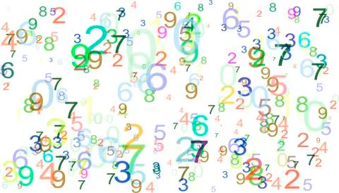 Numbers background Stock Illustration