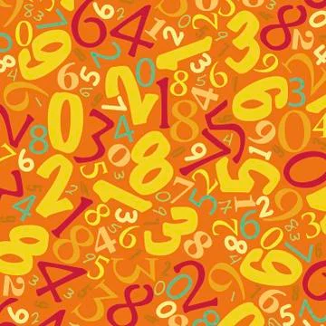 Numbers background Stock Illustration