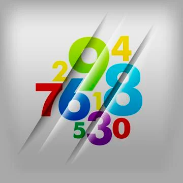 Numbers background イラスト素材