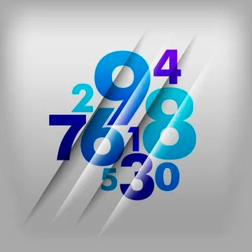 Numbers background Stock Illustration