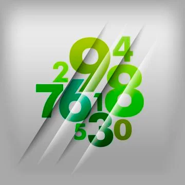 Numbers background Stock Illustration