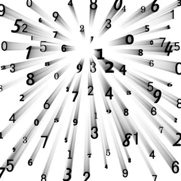 Numbers background Stock Illustration