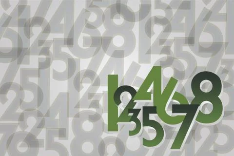 Numbers background Stock Illustration
