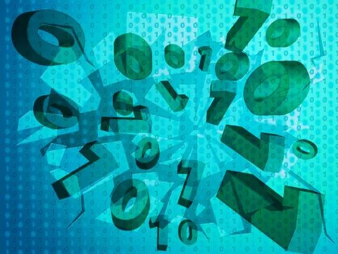 Numbers background indicating backgrounds develop and schooling イラスト素材