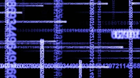 NUMBERS BACKGROUND LOOP Vidéo 200142159