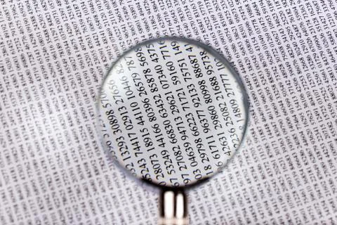 Numbers, background pattern Foto stock