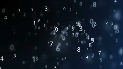 The numbers on a blue background 02 Stock Footage 40512680