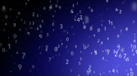 The numbers on a blue background 03 Stock Footage 40512692