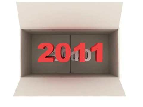 Numbers in a Box Stock Photos