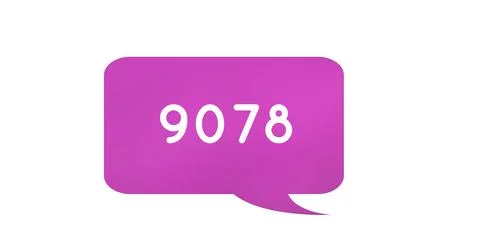 Numbers in chat box 4k Stock Illustration