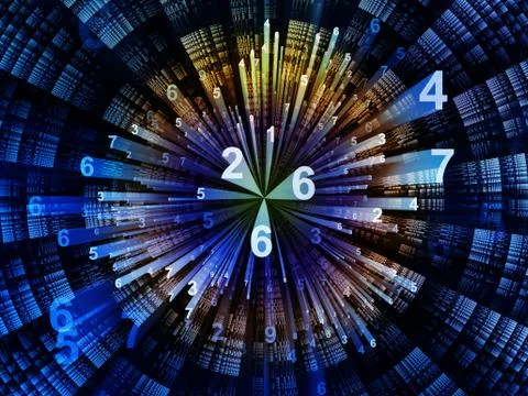 Numbers of Circular Destination 스톡 일러스트