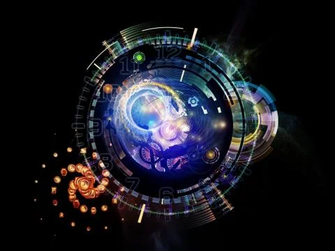 Numbers of Clockwork 스톡 일러스트