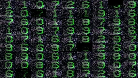 Numbers code information clock counting led timecode Stock Footage 104812904