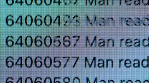 Numbers on computer screen Stock Footage 129893582