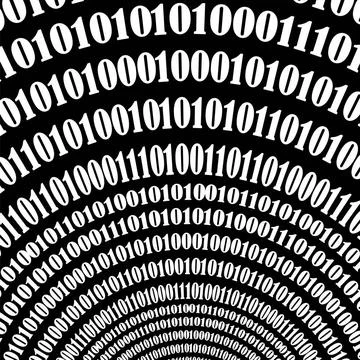 Numbers Concept. Algorithm, Decryption Encoding Binary Code Background. Nu... 스톡 사진