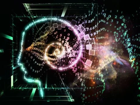 Numbers of Consciousness 스톡 일러스트