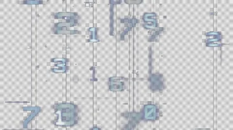 The numbers, the countdown on alpha Stock Footage 57807249